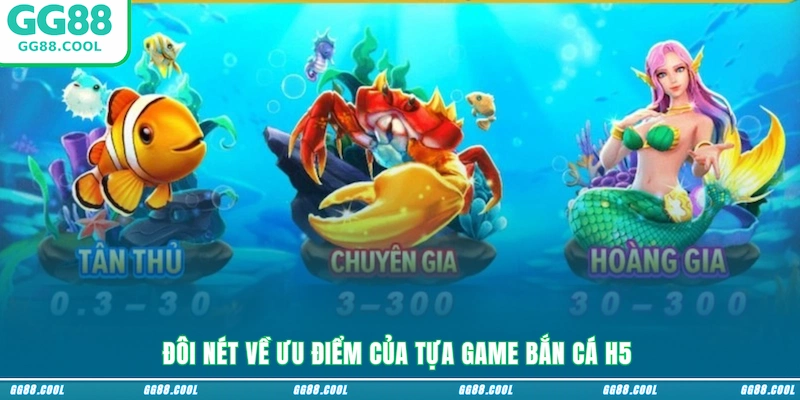 Đôi nét về ưu điểm của tựa game bắn cá H5